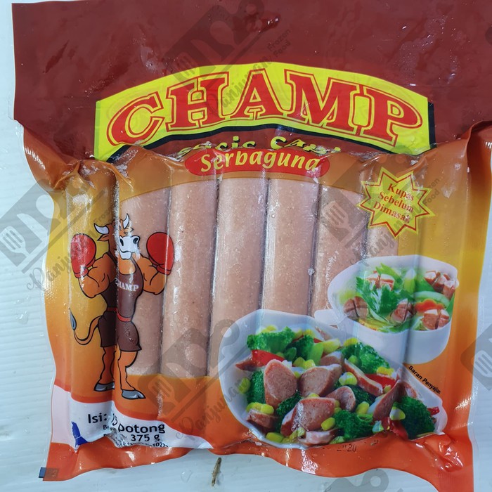 Jual Champ Sosis Sapi Serbaguna 375G Isi 15 Pcs Indonesia|Shopee Indonesia