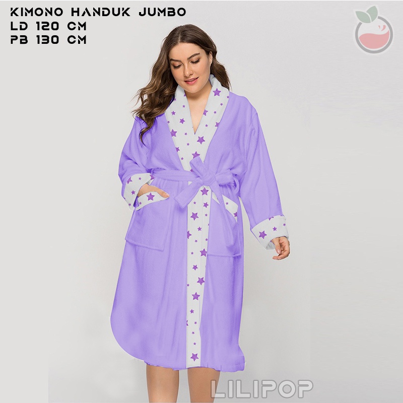 Lilipop Baju Handuk Kimono Jumbo XXL Wanita Dewasa Original Murah All size