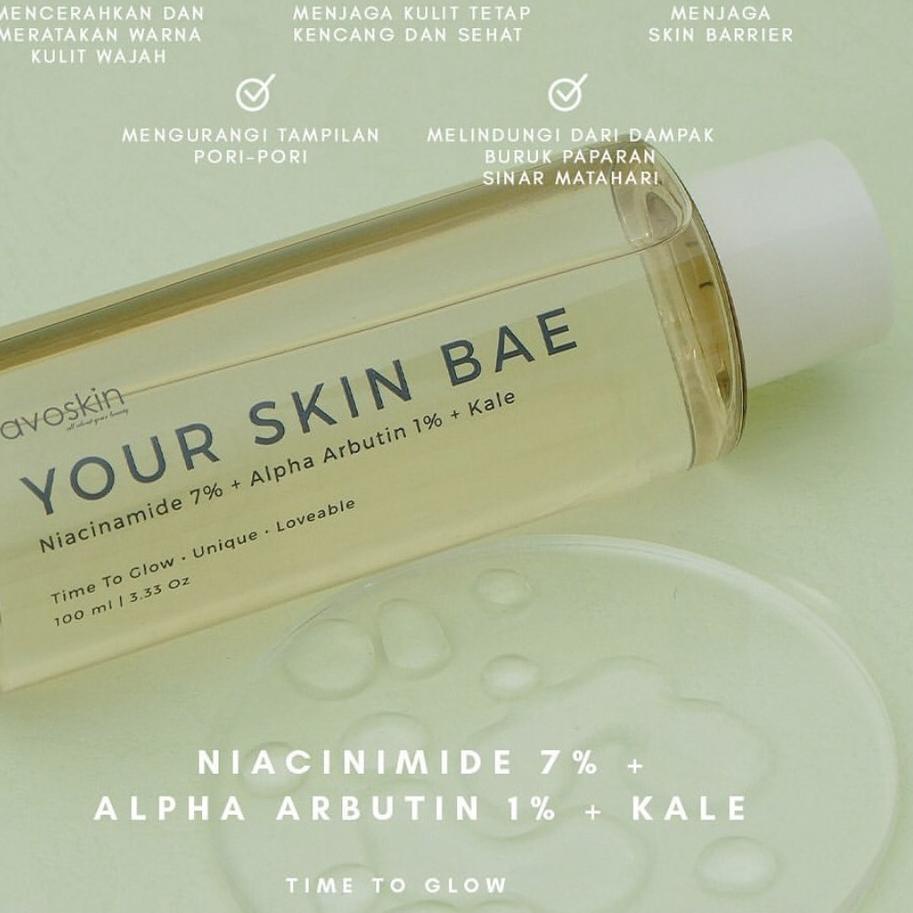 H&E // AVOSKIN YSB Your Skin Bae Serum/ Toner | Niacinamide/ Salicylic/ Hyacross/ Collagen/ Alpha Ar