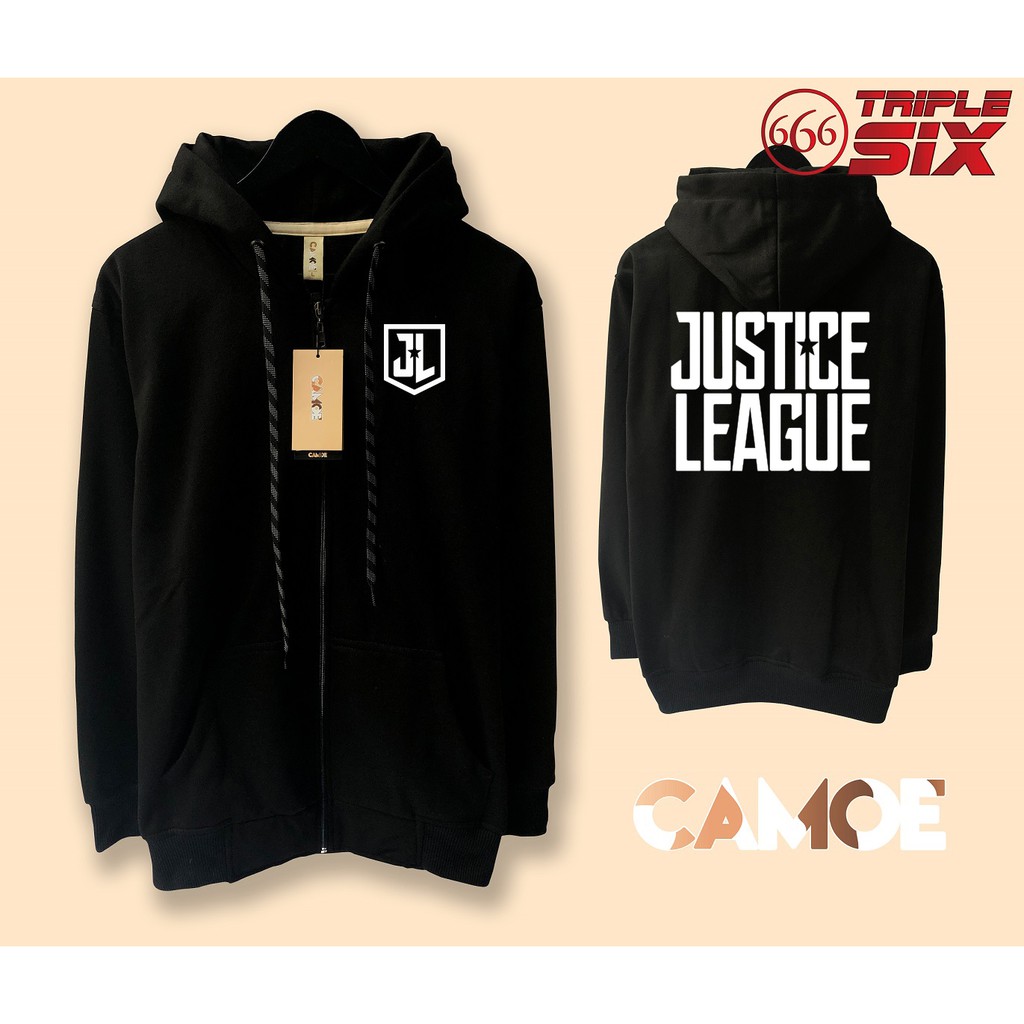 Jaket Hoodie zipper Justice League DC Comics