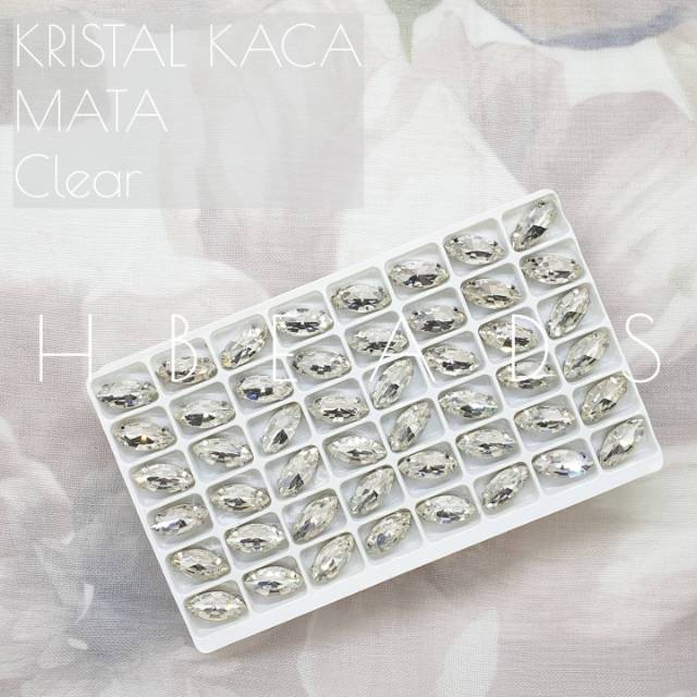 CK6 | 1 Lusin C. KACA Mata CK607 5x10 , CK608 6x12 , CK609 7x15 , CK610 9x18 mm kristal cangkang