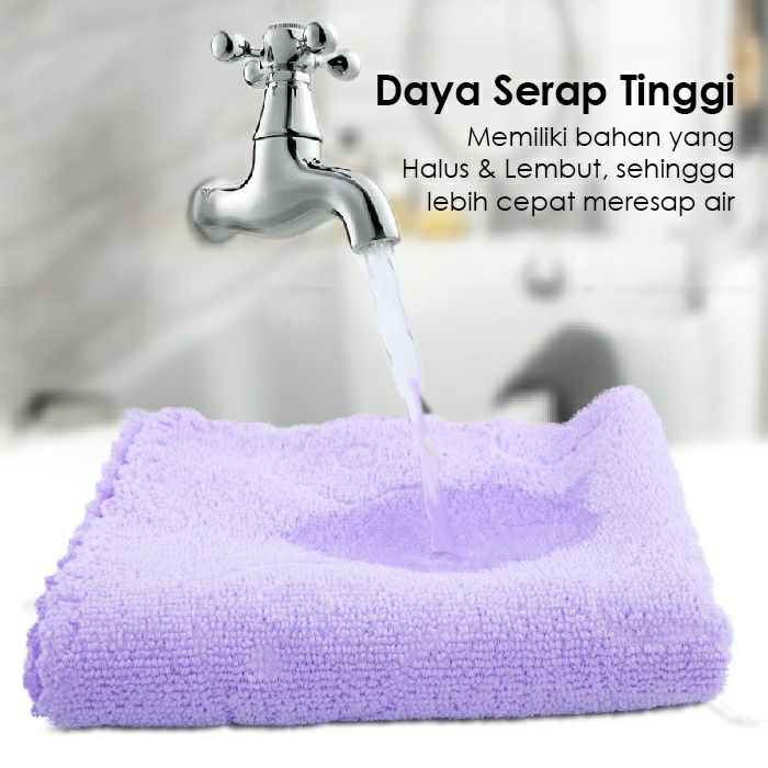 TGM - Handuk kecil Mandi Ukuran 40x60Cm Motif Beruang / Quick Drying Bath Towel Karakter / Handuk Pantai Microfiber Embossed Bear Lembut Cepat Serap