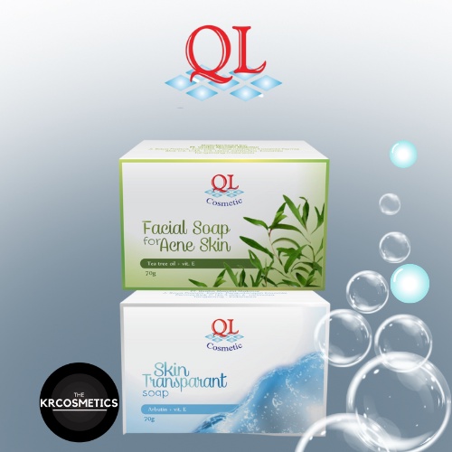 QL COSMETIC skin transparant soap facial for acne skin sabun 70 gr