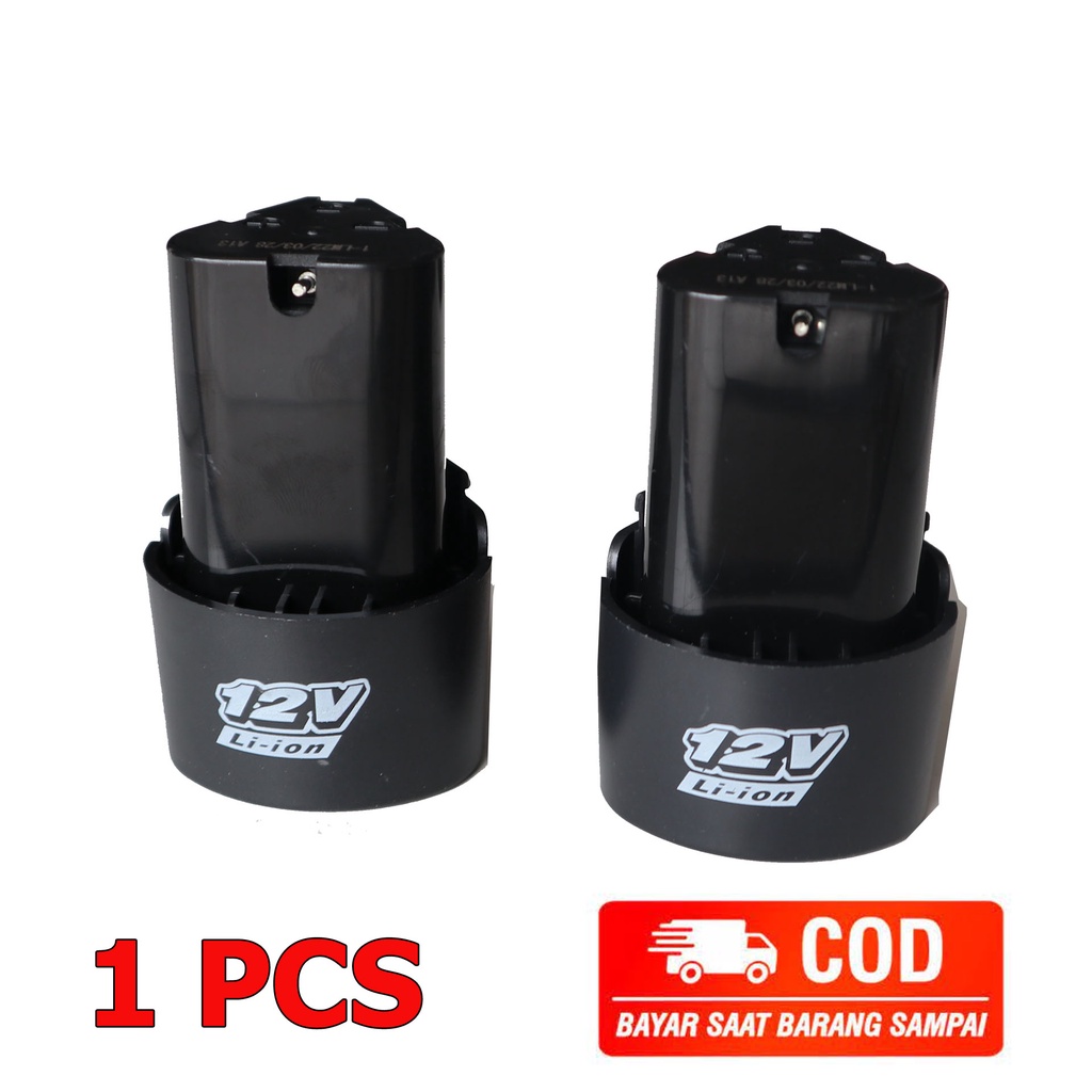 Baterai Bor Cordless 12V Li-ion atau Charger universal