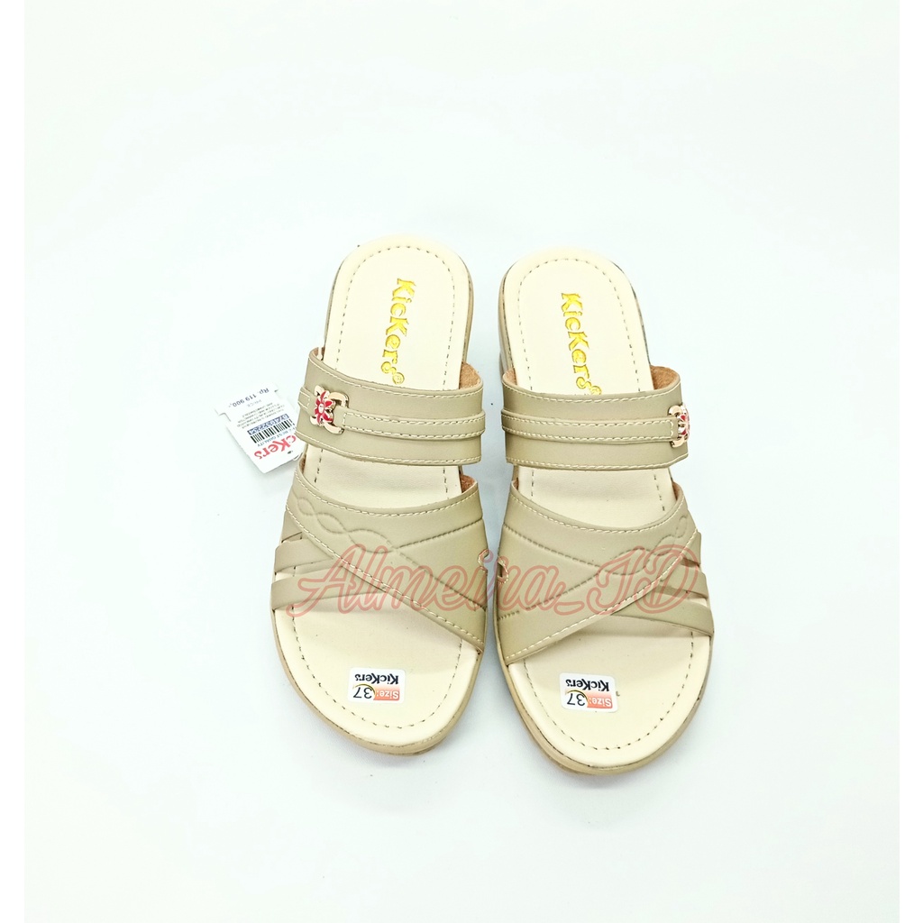 Sandal Wanita Wedges Kickers Branded | Sandal Import | Sandal Fashionable