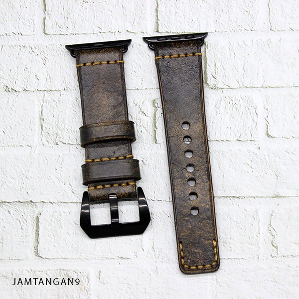 Tali Strap Jam Tangan Apple Watch Kulit Rustic Handmade Leather Strap