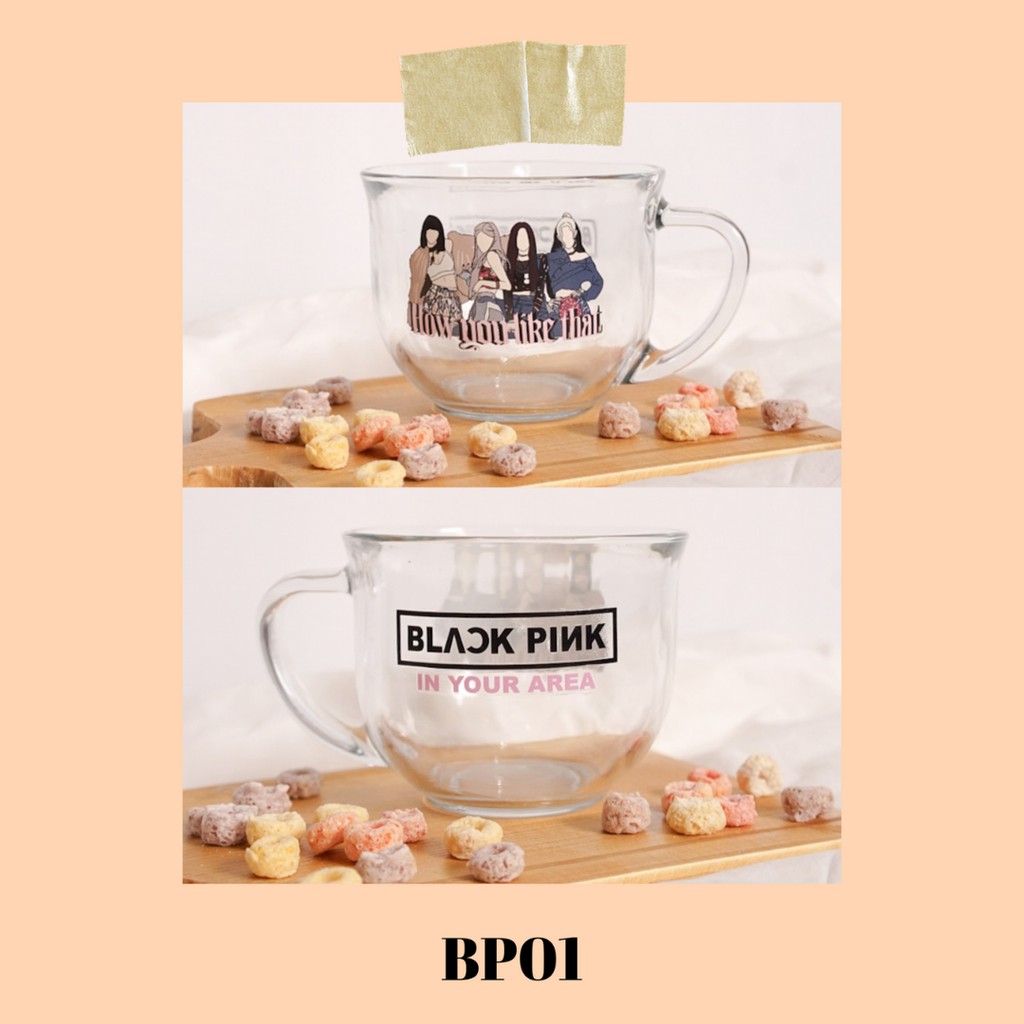 BLACK PINK cereal mug