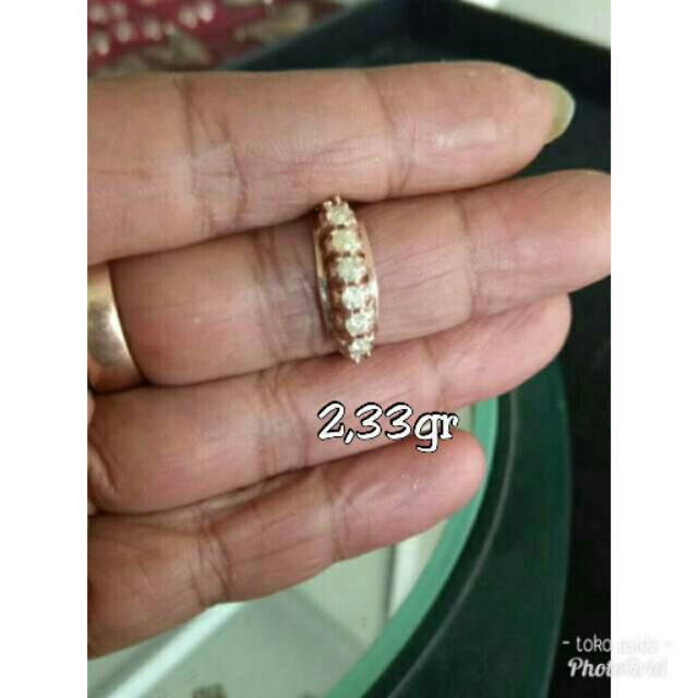 Berlian medan cincin listring