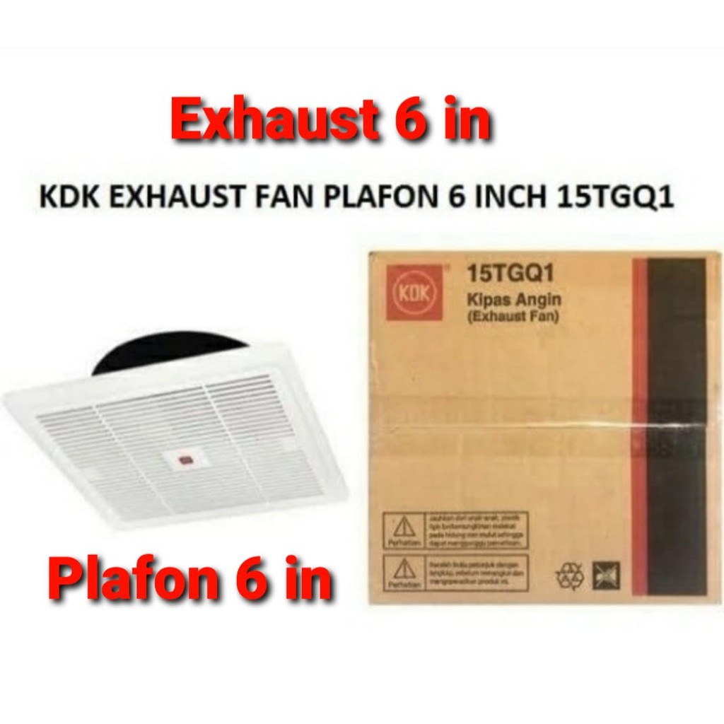 Exhaust Fan Plafon / Ceiling Mount Plafond KDK 15TGQ 6 Inch