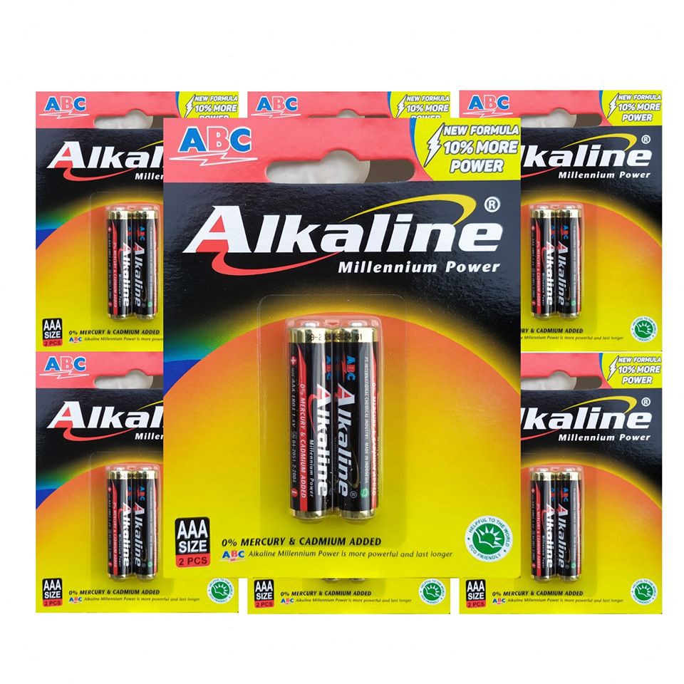 BATERAI ABC ALKALINE AAA 1.5V ISI 2PCS ORIGINAL BATTERY ALKALINE