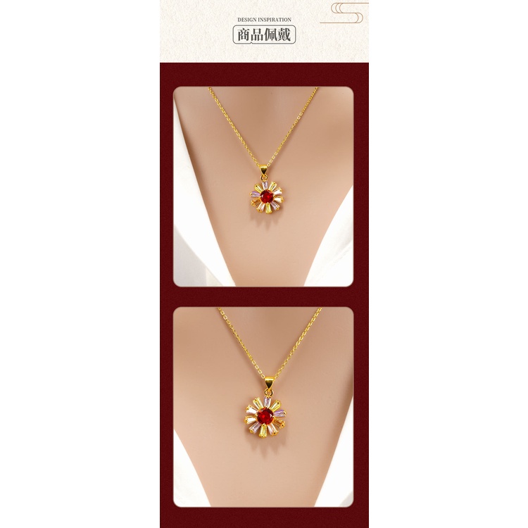 Kalung Lapis Emas Emas Asli Kadar 375 Dengan Liontin Untuk Wanita