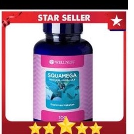 Wellness Squamega - squalene + omega 369 isi 30 dan 100capsules