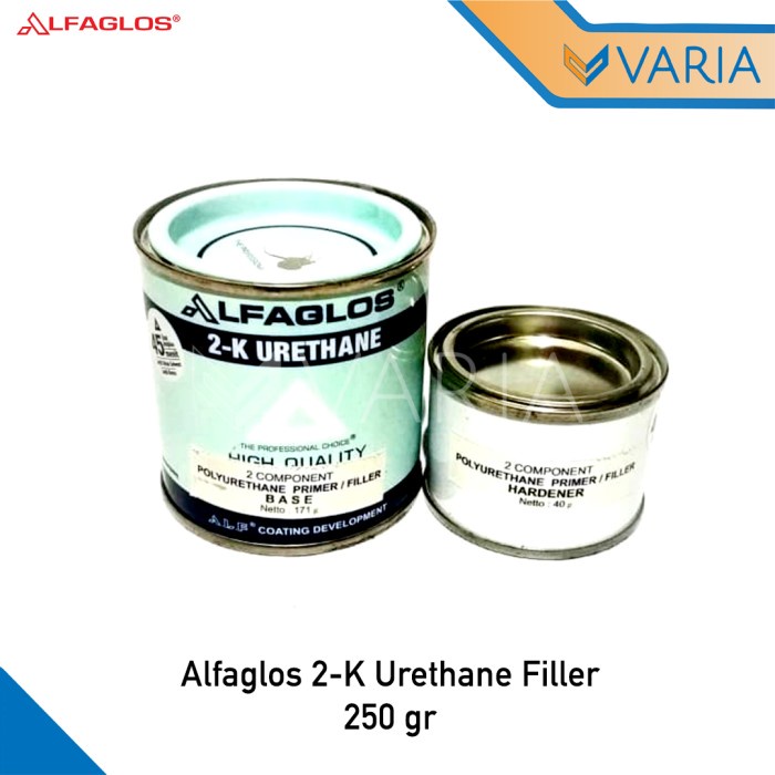 Alfaglos PU 2K Urethane Filler 250 gr Polyurethane Primer + Hardener