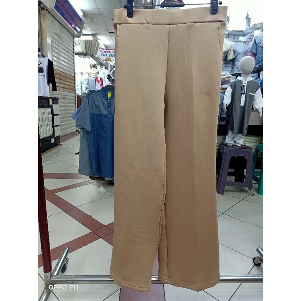 Celana Kulot Panjang Scuba Pants melar strech