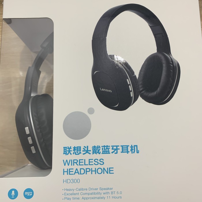 Headphone Bluetooth Wireless HD100 LENOVO ORIGINAL