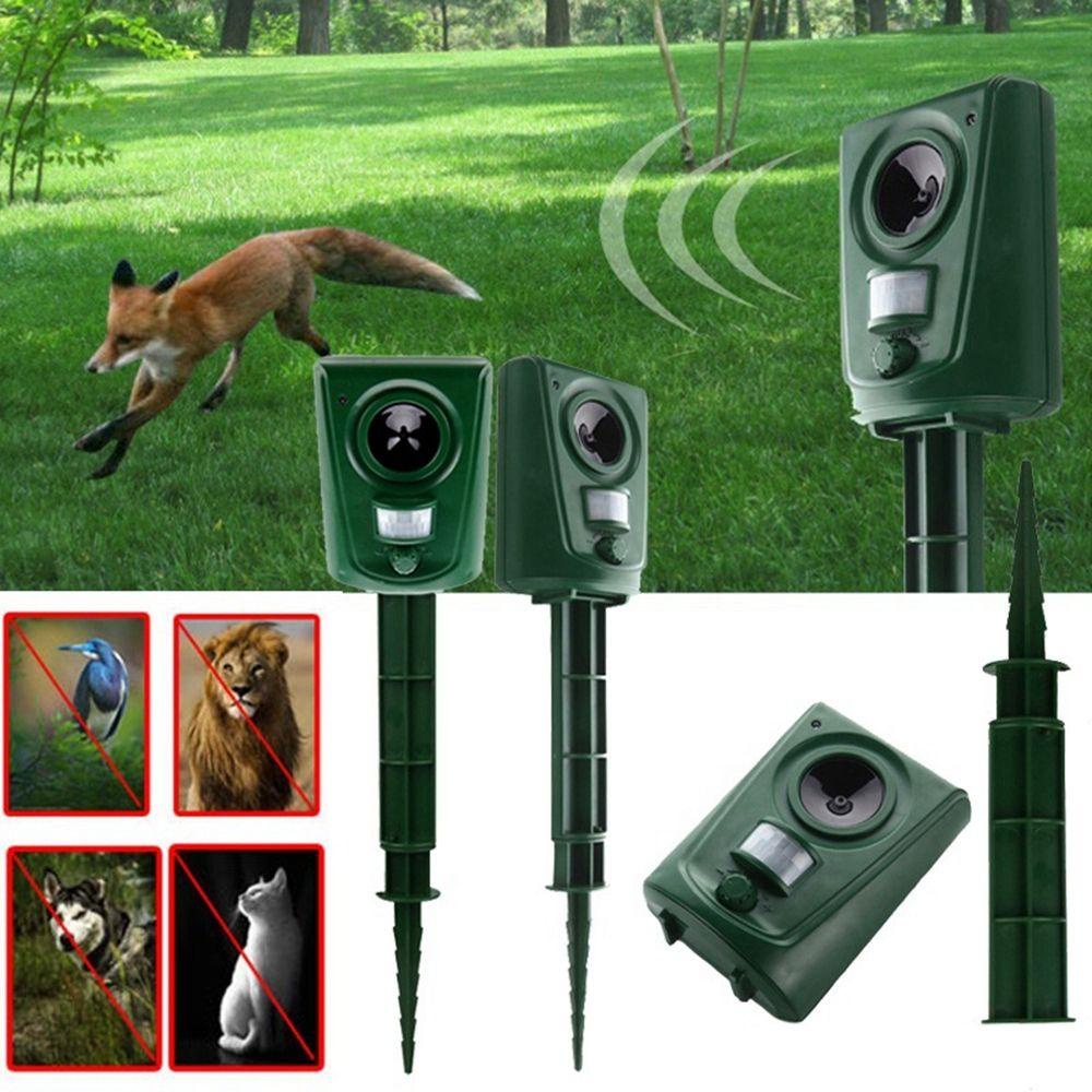 [Elegan] Animal Repeller Cat Outdoor PIR Sensor Humane Sonic Ultrasonic Pencegah Hama