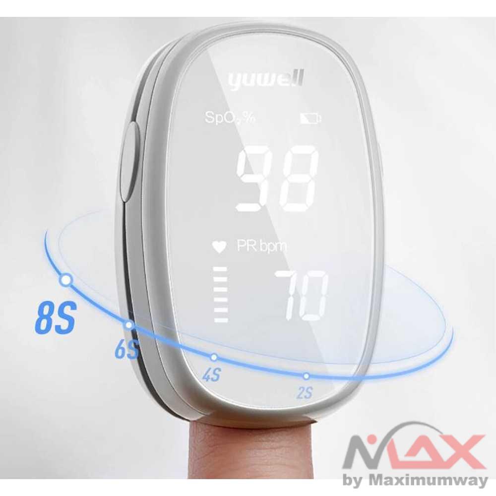 Yuwell Alat Ukur Detak Jantung Oksigen Pulse Oximeter - YX102 Warna Putih