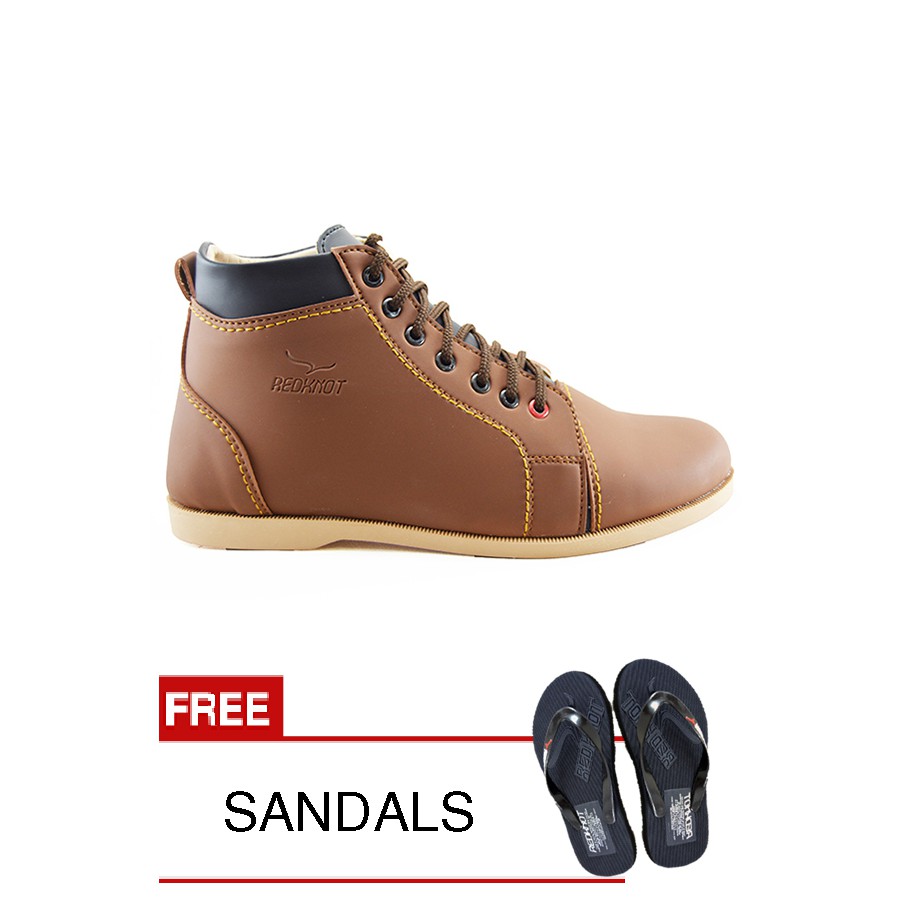 

Redknot - Sneakers Cliff Tan + Bonus Sandal Senilai Rp.25.000,00