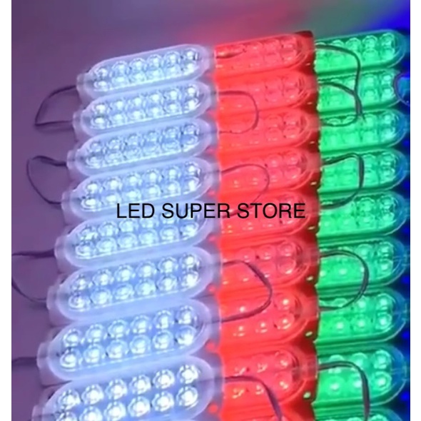 [ 100pc ] LED ULTRASONIC 12 MATA 12-24v | Modul Utrasonic 2x6 LED 10438 12 LED