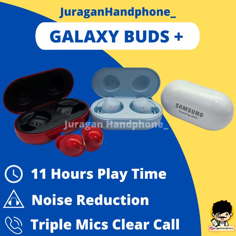 Headset Earphone Bluetooth TWS Samsung Galaxy Buds Plus R175 Wireless Earbuds AirBuds Handset Blueto