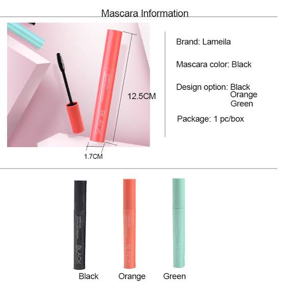 ORIGINAL MASKARA LAMEILA 3D WATERPROOF ANTI AIR TAHAN LAMA 3WARNA/EYE LINER LAMELIA