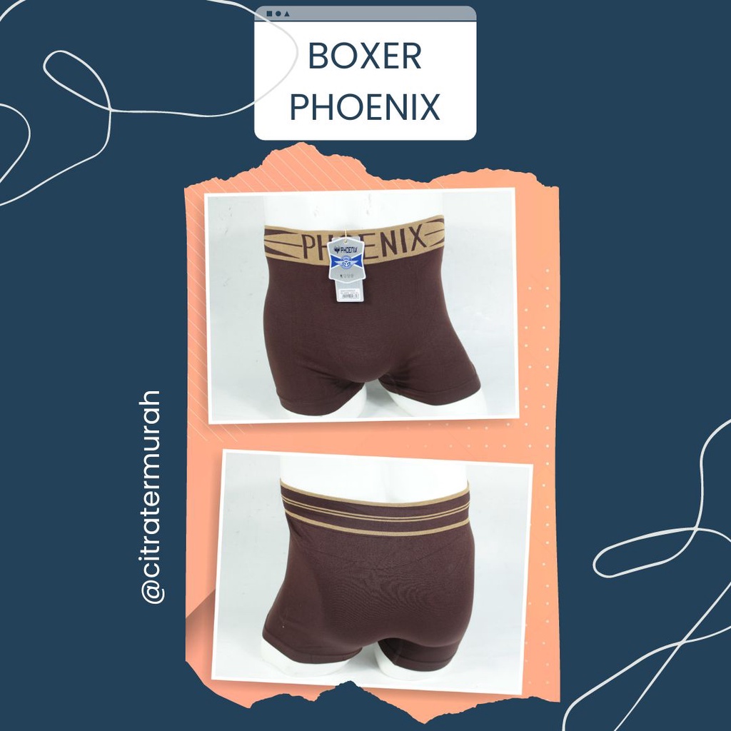 Celana Boxer Pria Premium Bahan Rajut CD Brief Celana Dalam Boxer Pria Celana Pendek Pria Phoenix Premium Best Quality Best Seller