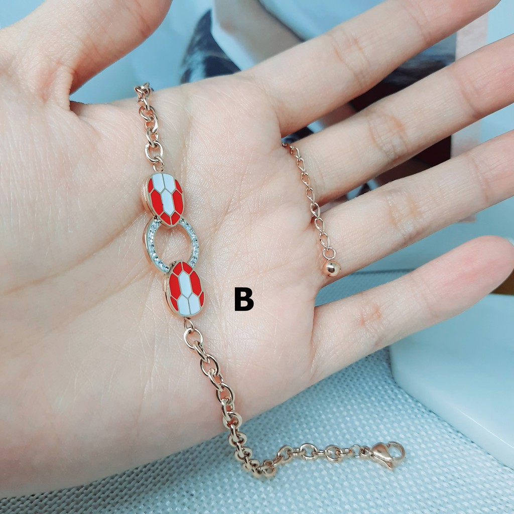 Gelang Titanium Ular Impor Kpop Korea Rose Gold - BB540