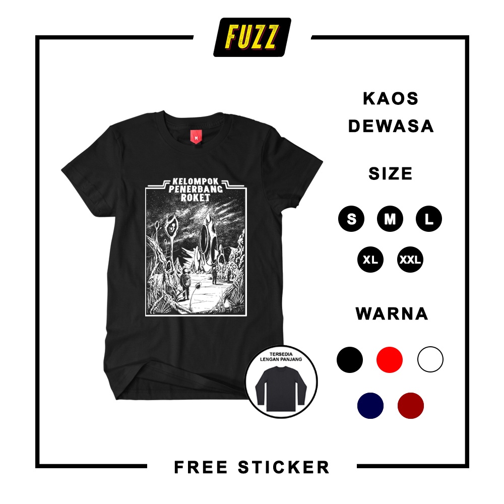 Kaos Kelompok Penerbang Roket KPR Baju Band Musik Distro T-shirt Rock Indie Indonesia Murah