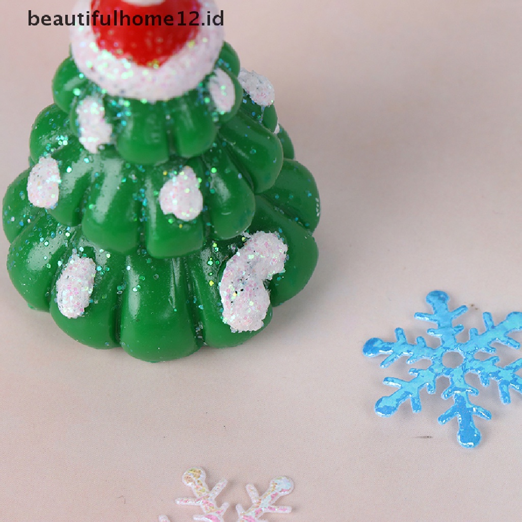 【beautifulhome12.id】 Christmas Snowman Santa Claus Trees gift Figurines Fairy Garden Miniatures Craft .