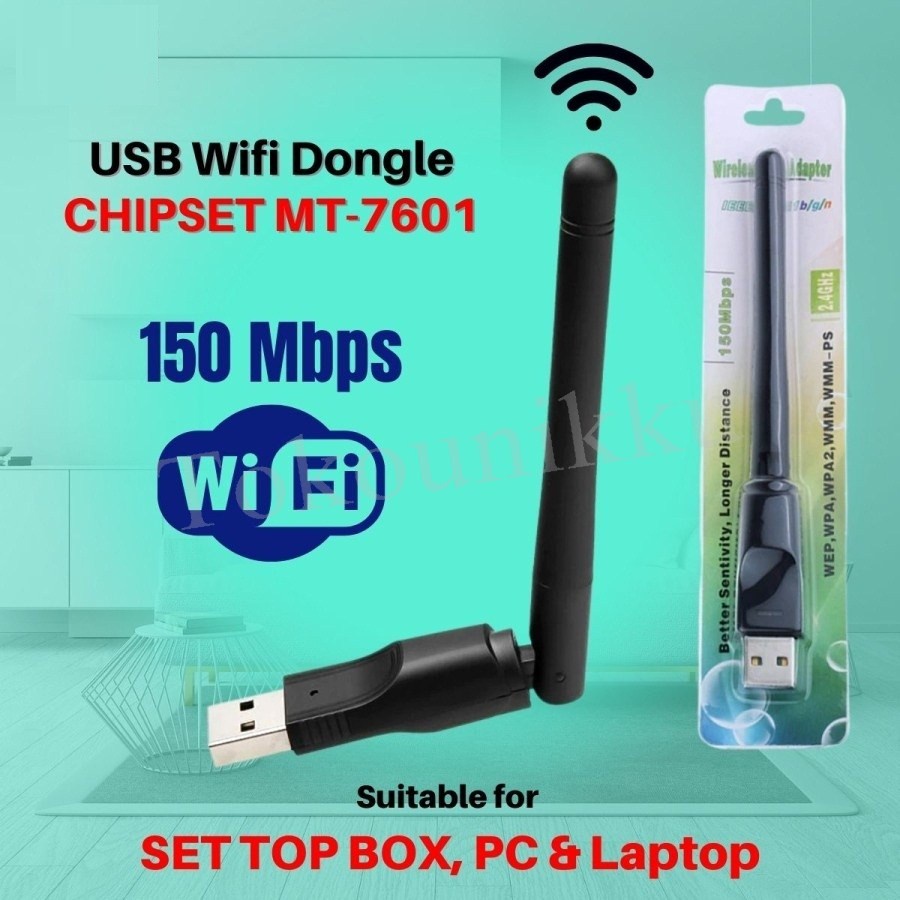 USB Wifi Dongle MT7601 Adapter Antena Wifi PC Laptop Set Top Box