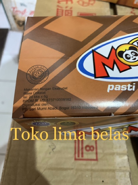 Momogi box isi 20 pcs jagung keju coklat tutti fruity capucino