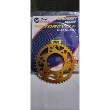 Gir gear belakang vixion byson scorpio 42 428 alumunium alloy sum racing