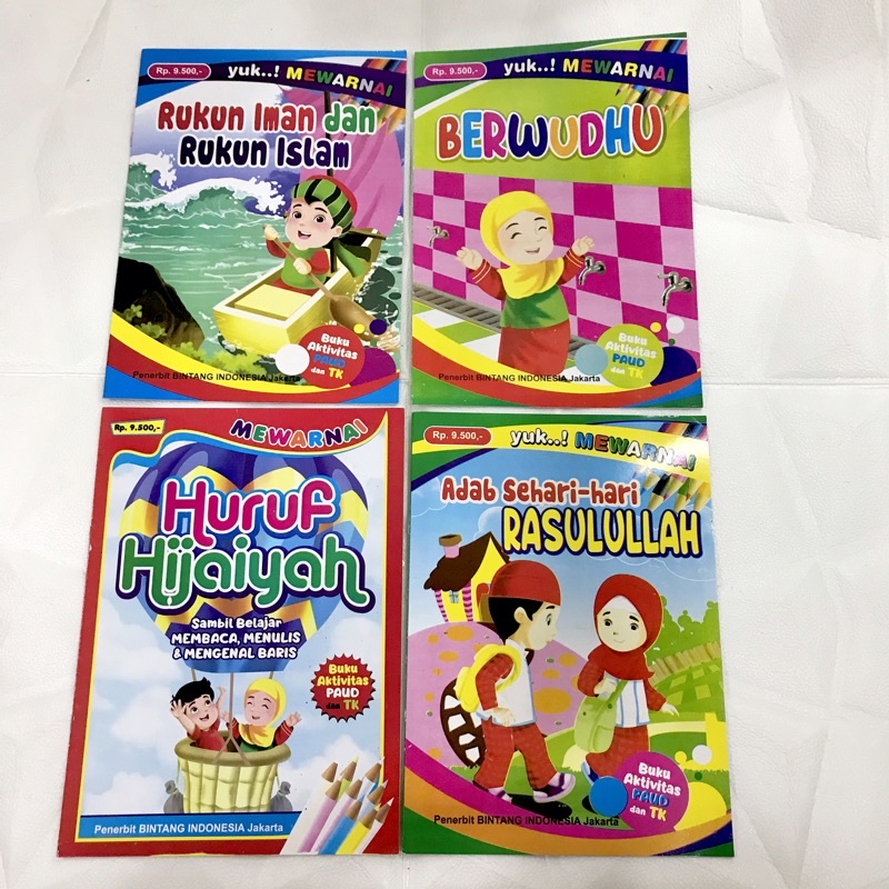 Jual Buku Mewarnai Menulis Seri Islami Ukuran Jumbo A4/ Buku Aktivitas ...