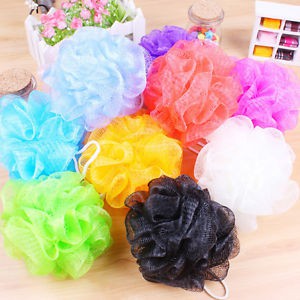 Bath sponge / Spon mandi murah warna-warni 50g