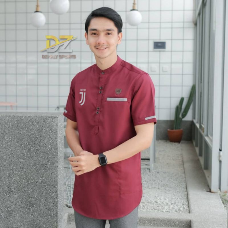 Premium Kurta / Koko Juventus Maroon (Merah)