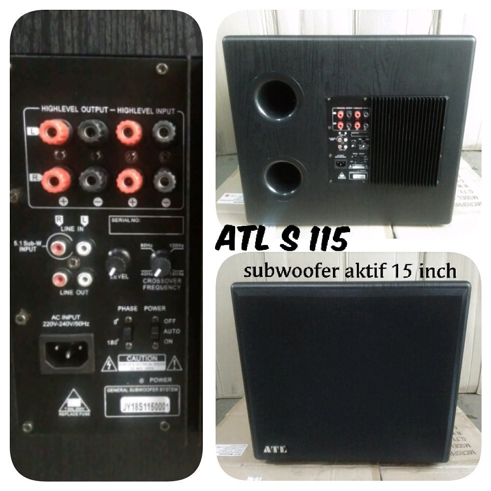 SUBWOOFER AKTIF 15 INCH ATL S 115