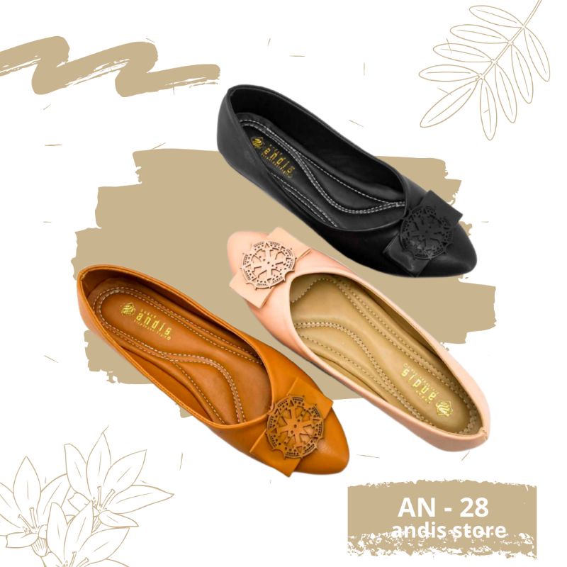 Sepatu Wanita Flat shoes Andis AN 28