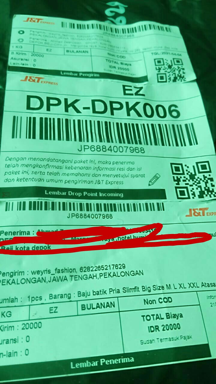 Baju Batik Pria Slimfit Big Size M L Xl Xxl Atasan Kemeja Batik Lengan Panjang Original