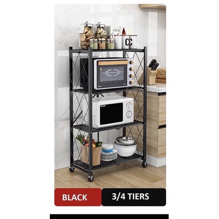 rak besi serbaguna multifungsi lemari bertingkat organizer dapur lemari lipat