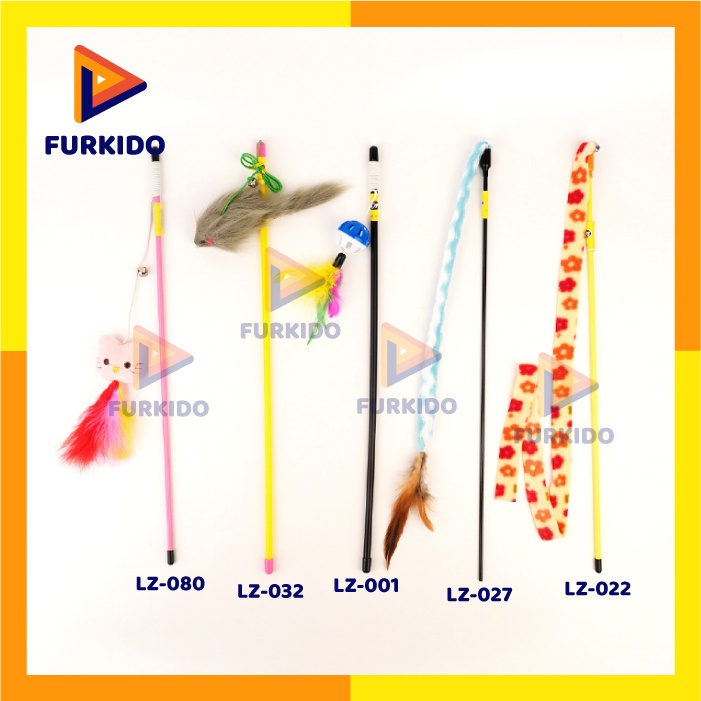 Cat Toy Teaser - Mainan Kucing Stick Teaser