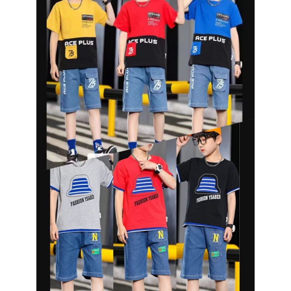 pakaian Anak laki laki Usia 3-7Tahun Atasan Kaos Grosir Baju Anak import