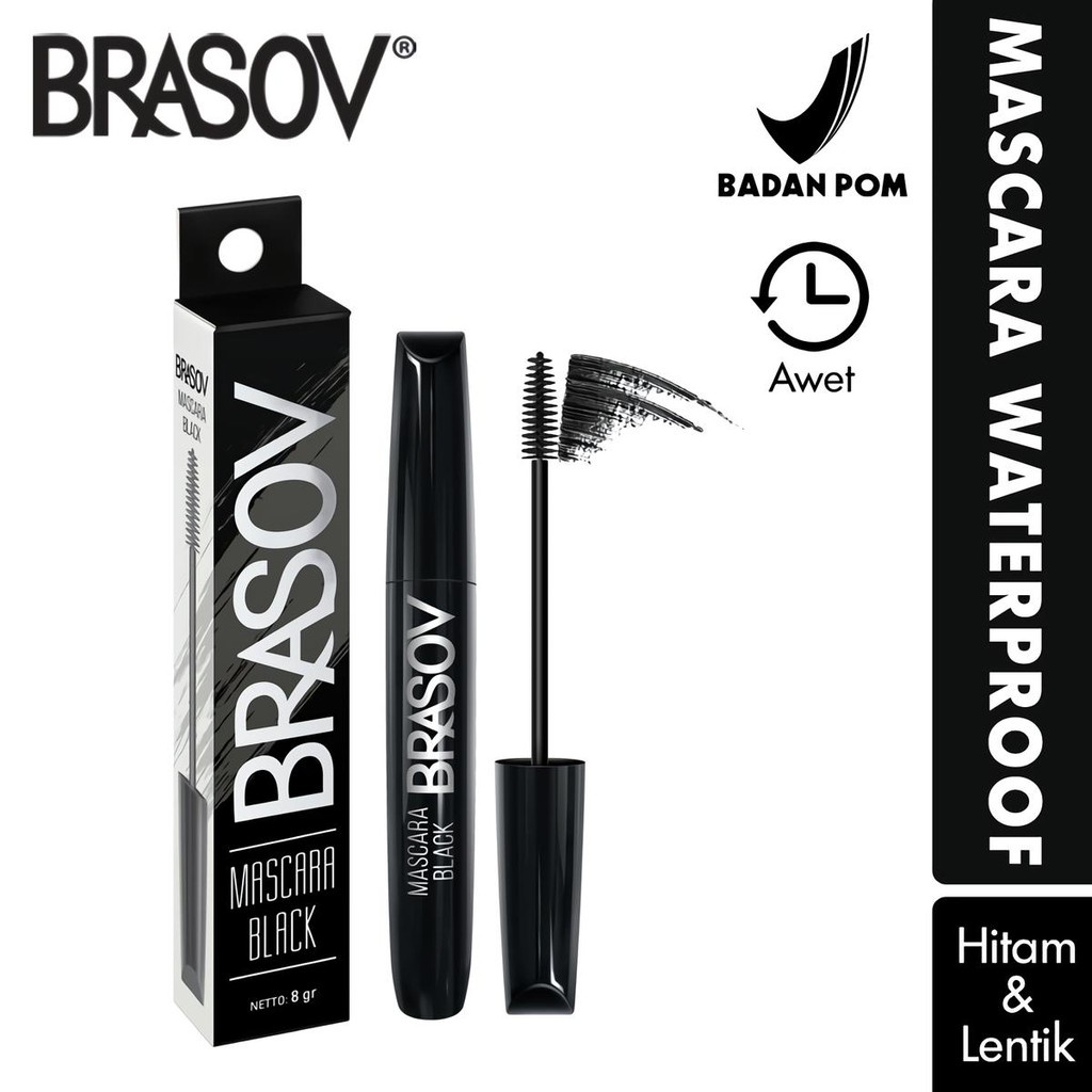 [BPOM] BRASOV MASCARA - BLACK 8g