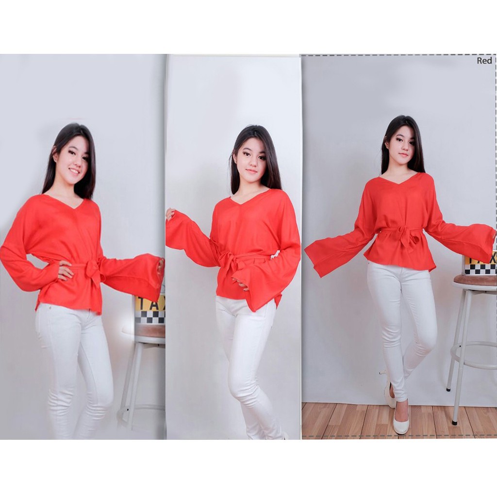 [Blouse Brice SW] blouse wanita rayon bangkok varian warna