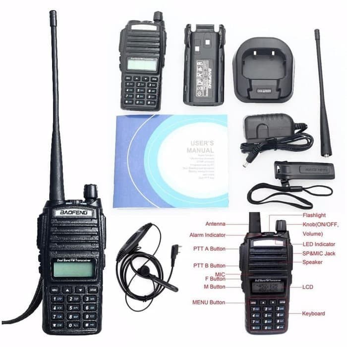 Handy Talky Baofeng UV82 - HT Baofeng UV82 Dual Band 5 watt barang berkualitas