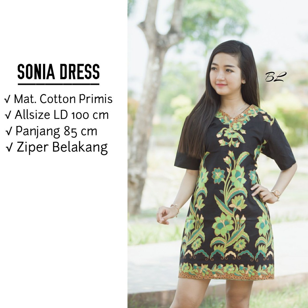 COUPLE KELUARGA DRESS BATIK BATIK COUPLE GROSIR BATIK SONIA DRESS