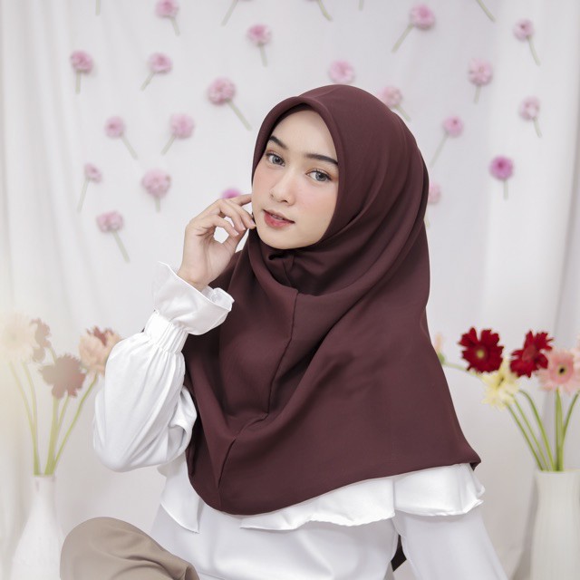 Hijab Instant Ceruty Baby Doll 2 Layer by A.R.S Collection