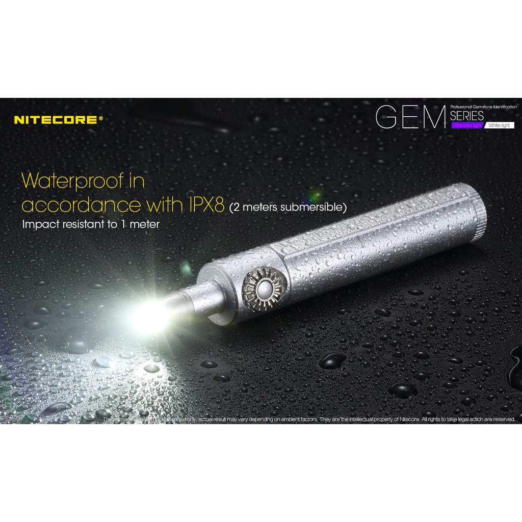 Nitecore GEM8 Senter Indentifikasi Batu Mulia XP-L HI V3 500 Lumens