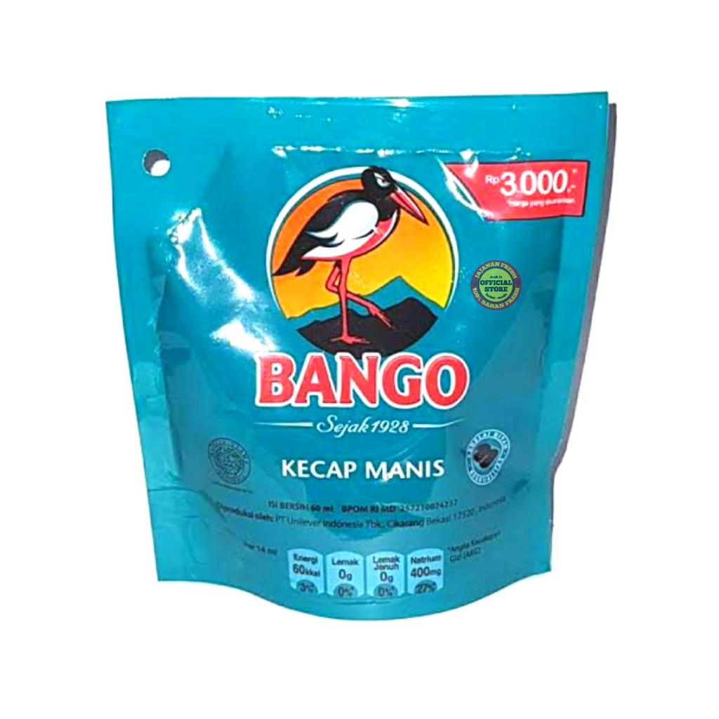

Bango Kecap Manis dari Kedelai Pilihan Malika 60ml
