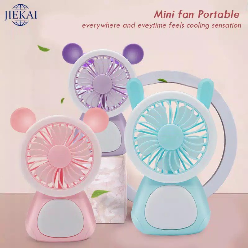 Kipas angin mini led portable / mini fan portable led terbaru