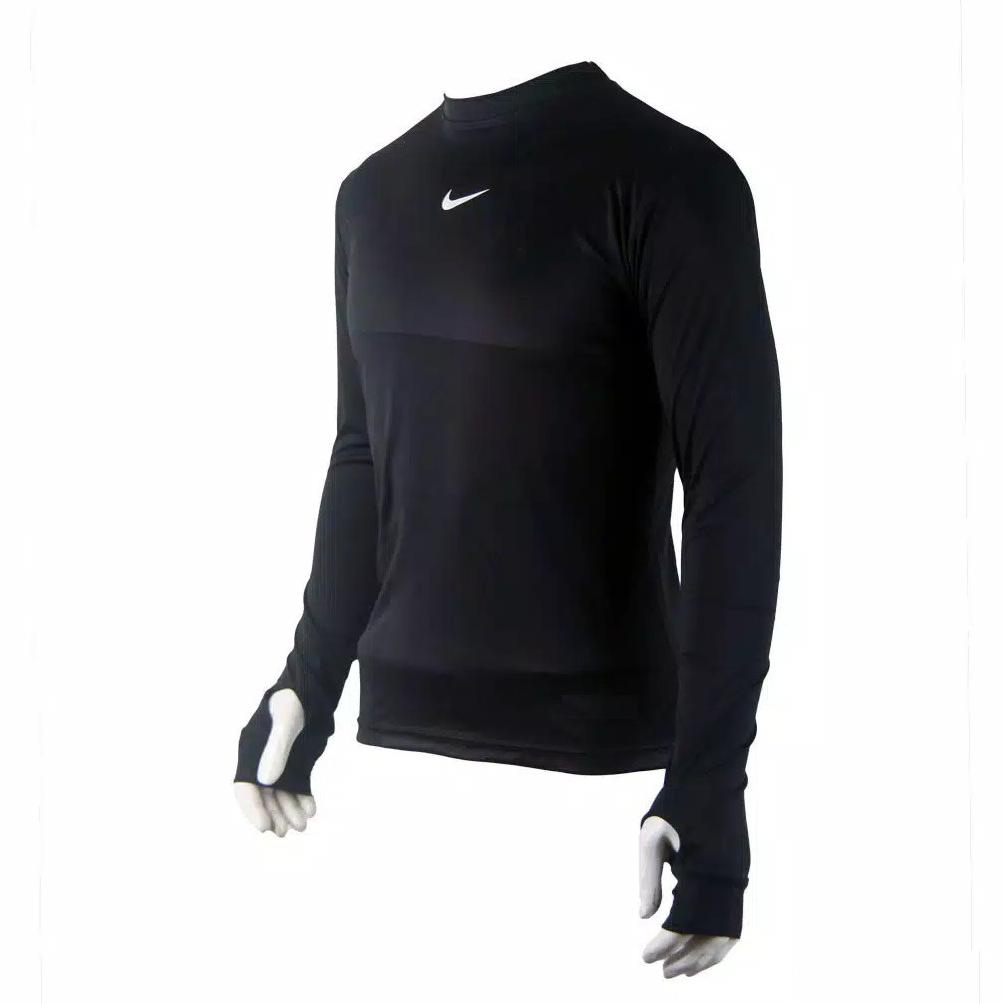 KAOS MANSET BASELAYER THUMBHOLE JARI FUTSAL BOLA SPORT OLAHRAGA TRAINING LENGAN PANJANG PRIA COWOK